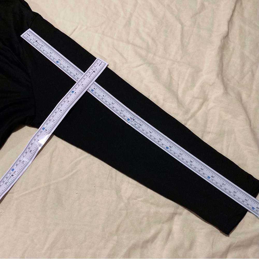 Birthday Queen Long Sleeve Black Tee with Glittery Stiletto Design - Picture 3 of 8